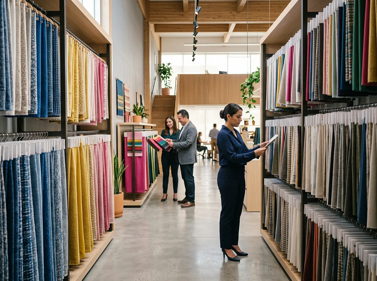 Interior de negocio textil